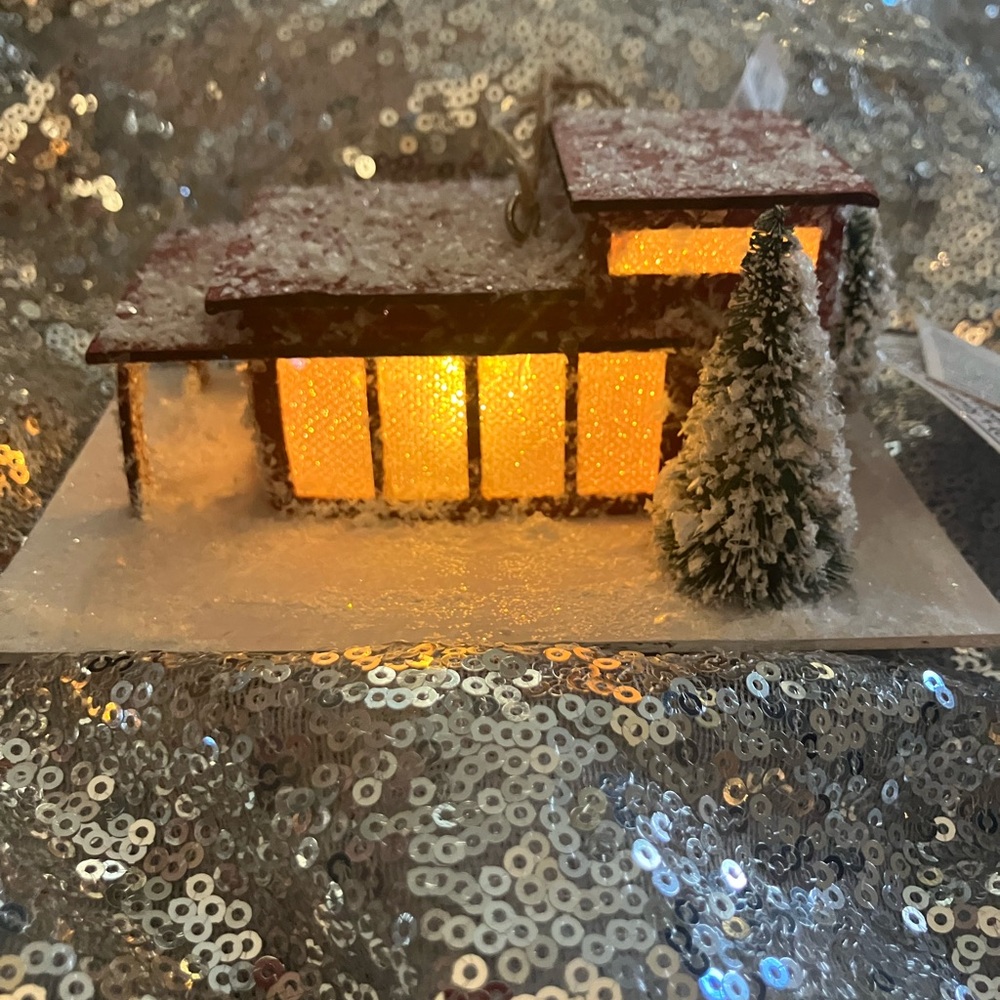 West Elm - Mid Century Modern House - Light-Up House Decoration